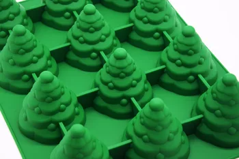 3D Kalėdų Eglutė Minkštas Pyragas, Duona, Dekoravimo Sugarcraft Silikono Pop Muilo Pelėsiai, Pelėsiai 