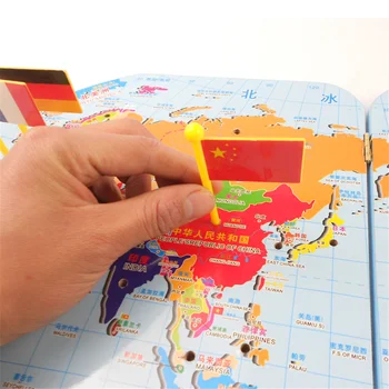 3D Medinio Pasaulio Žemėlapyje Žaislas Nacionalinės valstybės Vėliava Stereo žaislai Švietimo ankstyvo Mokymosi puzzle Dėlionės vaikams vaikams