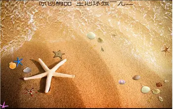 3d Stereoskopinis Grindys, Tapetai, Paplūdimys kriauklių Tapetai, Vaikų Kambarys Vinilo Grindys, Foto Tapetai Europos stiliaus Grindų