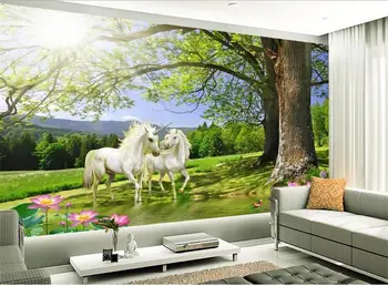 3d tapetai pasirinktinius nuotraukų freskos kambarį saulės medis 