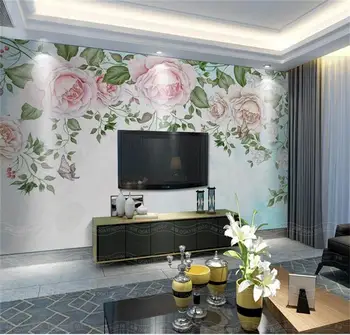 3d tapetai pasirinktinius nuotraukų freskos neaustinių Šviesą gėlės žiedlapių TV fono sienos 3d tapyba kambarį tapetai sienos 3d