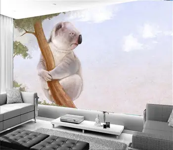 3d tapetai užsakymą freskos foto tapetai kambarį medžio ir koalas 3d tapyba sofa-lova, TV foną sienos 3d