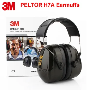 3M H7A 101 Earmuffs profesija Anti-triukšmo Apsaugos earmuffs galia NRR: 26dB SNR: 31dB triukšmo Ausies raštas