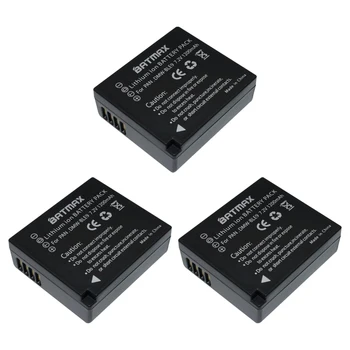 3pcs NT-BLG10 NT BLE9 Baterijų&Dual Įkroviklį su USB Kabelį skirtą Panasonic BLG10E BLG10GK BLG10 DMC-GF6 DMC-GX7 GF6 GX7