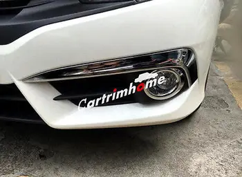 4* Priekiniai Rūko žibintai Lempa + Priešrūkinis Žibintas Vokų padengti apdaila Honda Civic 2016 2017