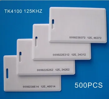 400pcs/daug 125Khz RDA ID Artumo Kortelių 1,8 mm Storio smart tuščią kortelę