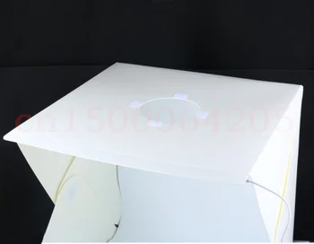 40cm Nešiojamas Mini LED Foto Studija Lauke Fotografijos Fonas built-in didelis Šviesos Nuotraukų Dėžutės, sulankstomas softbox su backgound naujas