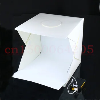 40cm Nešiojamas Mini LED Foto Studija Lauke Fotografijos Fonas built-in didelis Šviesos Nuotraukų Dėžutės, sulankstomas softbox su backgound naujas