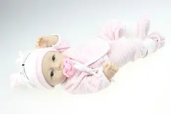 40cm Silikono Reborn Baby Doll Vaikas Žaislų Tikroviška Reborn Lėles Žaisti Namuose Žaislas Vaikams Gimtadienio Dovana Mergaitei Princess Žaislas Dušo Lėlės