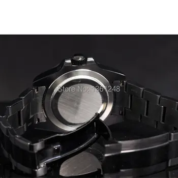 40mm parnis PVD Keramikos Bezel šviesos safyro stiklas automatinis judėjimo mens watch 067