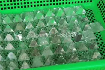 4mm 1kg 16pcs Natūralus baltas Kvarco Kristalo taško Piramidės Gydymo