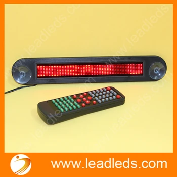 4pcs/daug 12V Automobilinis Auto Raudonas LED Programuojami Slinkimo Žinutę Ženklas Juda Rodyti Lenta
