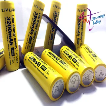 4PCS/daug Saugomų Originalus Li-lon baterijos 18650 NCR18650B 3200mah su PCB), 3,7 V Žibintuvėlis