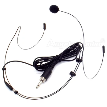 4Pcs Headworn Kondensatoriaus Mikrofonas (3,5 mm Male Plug Varžtas laisvų Rankų įranga Mic Microfono Mike PC Karaoke Belaidis Siųstuvas Bodypack