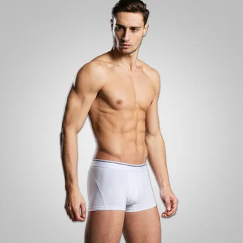 4pcs/lot Mens Underwear Boxers Brand New Sexy Super Large Size Underpants U Convex Boxer Short Soft Breathable Belt Nkd Shorts