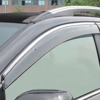 4pcs/set Plastiko Automobilio Langą Skydelis Išlieti Lietaus apsauga Pastogę Dengiamasis Rėmas Tinka Honda CRV CR-V 2017 2018 Automobilių Optikos Reikmenys