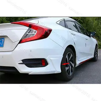 4x Perlų Balta Tinka Honda Civic 16-17 Priekyje & Galiniai Lūpų Bamperio Difuzorius Dangtelis