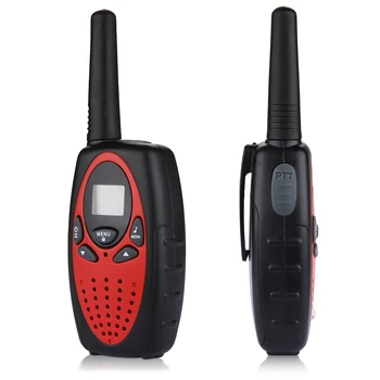 4X radijo nustatyti 8 kanalų walkie talkie PMR racija pasiekti 5 km, 2 Way Radio LCD ekranas UHF400-470MHZ