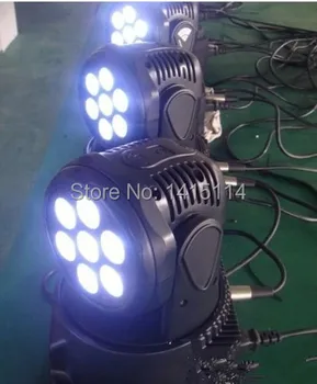 4Xlot led šviesos juosta 7*10w 4 1 RGBW led mini skalbinių juda galvos scenos šviesos