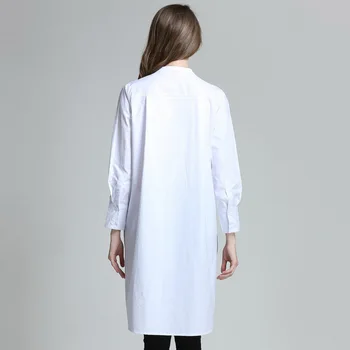 4XLwomen vasaros palaidinės, marškinėliai plius dydis 2017 naujas europos moteris baltas juodas visas rankovės atsitiktinis mados balta marškinėliai