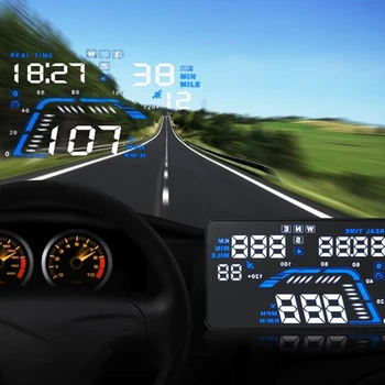 5.5 colių Q7 Suderinama su Visais Automobilių Greitis Projektoriaus Skaitmeninio GPS Spidometras Automobilių HUD Auto priekinio, galinio Stiklo Projektorius Head Up Display