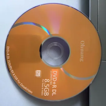 5 diskai Mažiau nei 0,3% Defektas Norma D9 8.5 GB Aukso Tuščią Spausdinti DVD+R DL Diskas