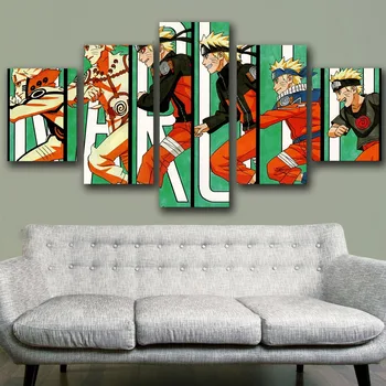 5 Gabalas Sienos Menas Drobė Japonija Naruto Uzumaki Plakato Spauda Karšto Anime Sienos Meno Tapybos Meno Nuotraukas Kambarį Namų Dekoro