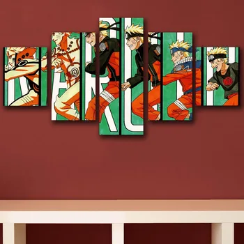 5 Gabalas Sienos Menas Drobė Japonija Naruto Uzumaki Plakato Spauda Karšto Anime Sienos Meno Tapybos Meno Nuotraukas Kambarį Namų Dekoro