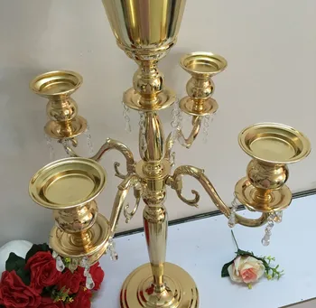 5 ginklų ramsčiui aukščio Šviestuvai vestuvių rekvizitai stovėti lentelė atveju Centerpieces žvakidės turėtojas vestuvių liustra namų žvakė