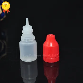 5 ml plastikinis spaudimo butelis su lašintuvu ilgas plonas patarimas paakių kremas