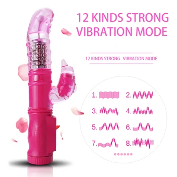 5-mode Sukimas + 12-mode Delfinų Vibratoriai Dual Klitorio Stimuliatorius G spot Vibratorius Suaugusiųjų Sekso Žaislai Moteris