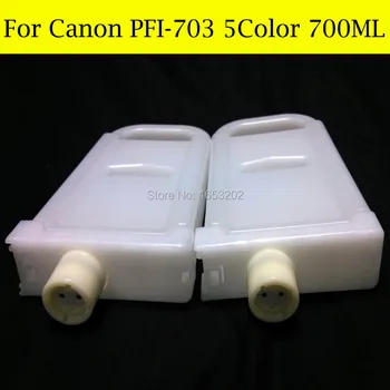 5 Spalvų Tuščias Papildymo Rašalo Kasetės Canon PFI-703 Canon iPF810 iPF815 iPF820 ipp-825 Spausdintuvą