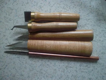 5 Vnt Medienos apdirbimo Luthier įrankiai, Peiliai, tilto remontas peilių, apdaila įrankis grandiklis