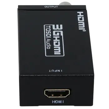 5 VNT Mini 3G 1080P HDMI SDI SD-SDI HD-SDI 3G-SDI HD Video Keitiklis su Maitinimo Adapteris Mažmeninės Pakuotės Lašas Išsiųstos