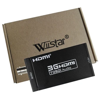 5 VNT Mini 3G 1080P HDMI SDI SD-SDI HD-SDI 3G-SDI HD Video Keitiklis su Maitinimo Adapteris Mažmeninės Pakuotės Lašas Išsiųstos