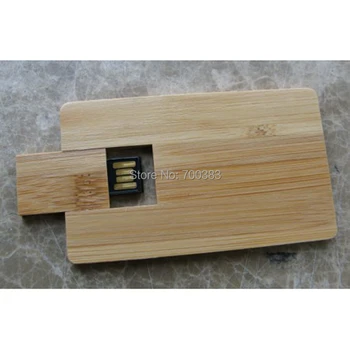 5 VNT USB2.0 No logo Verslo medienos kortelės, USB Atmintinės, medinės Kortelės Talpa Pakankamai U Disko, USB 
