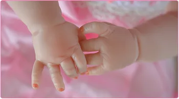 50-55cm Full Silikono Reborn Baby Lėlės, Žaislai Mergaitėms, Rankų darbo Atgimsta Tikroviška Bebe Vaikų Mados Dovanos Bonecas
