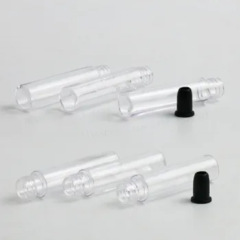 50 x 4ml Travel Mini Clear Travel Mascara Tube Container Vial Liquid Bottle Container Cap PP Mascara Cosmetic Packaging