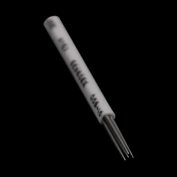 500 vnt 5R adatos, rankų rašiklis, Pusiau permanentinis makiažas žinynas rūko pen adata microblading antakių pieštuko adatos 5 Turas