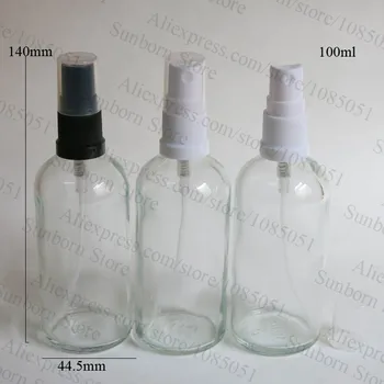 500 x 100 ml skaidraus stiklo kvepalų buteliuko, spray stiklo buteliukas 100 ml, 100 ml titnagas stiklo kosmetikos butelis