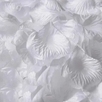 5000pcs Vestuvių įvykis festivalis Šalis dekoro Dramblio kaulo / vaiskiai balta spalva netikrą Dirbtinio Šilko Rožė mesti gėlių Žiedlapių