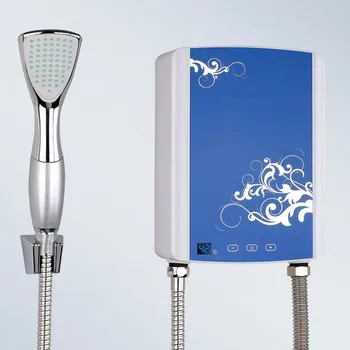 5000W Elektrinis momentinis vandens šildytuvas, dušas, Vonios kambarys, Virtuvės kriauklė, maišytuvas, karštas Šildymo LCD touch skaitmeninis ekranas