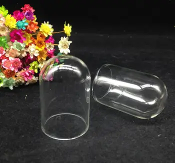 500pcs 38*25mm vamzdžio formos stiklo stiklainius pasaulyje stiklo buteliukai pakabukas karoliai, stiklo noras butelis išvadas pakabukai 