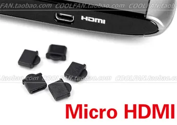 500pcs/daug Nauja Micro HDMI Bžūp uosto apsaugos nuo dulkių kamštis Raštas Kištuko dangtelį Nemokamas pristatymas