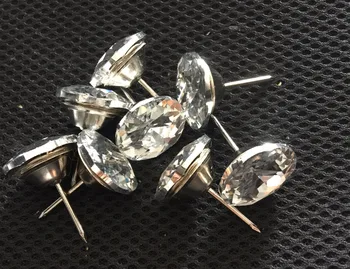 500Pcs Diamond Diamante Kristalų Apdaila mygtukai nagai Headboards sofa-lova, kėdė, kėdės Diamante Sienų Dekoras Mygtukai Nagai