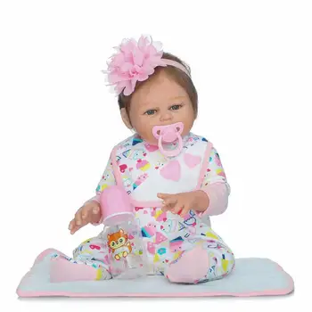 50cm Silikagelio Lėlės Reborn Lėlės Nuraminti Tikroviška Lėlė Kūdikių žaisti žaisti namuose žaislas, skirtas Vaikams Kalėdų, Gimtadienio Dovana