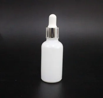50pcs 30 ml pearl white stiklo eterinio aliejaus buteliuko, serumas buteliai kosmetikos pakuotės buteliukas su droppers (lašintuvai