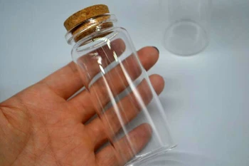 50pcs 37*90mm Aukštos kokybės Stiklo laikymo Buteliuose su Kamštienos Tuščias Butelis Stiklainius Konteineriai Buteliuką pakabukas Amatų sodo puošmena
