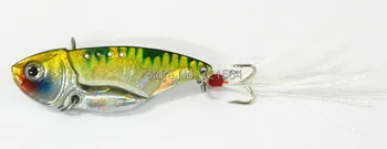50pcs 5.5 cm, 11g 8#plunksnų japonija kabliukai VIB metalo suktuko šaukštas žvejybos masalus lydekos, bass žvejybos masalų isca žvejyba, žvejybos reikmenys