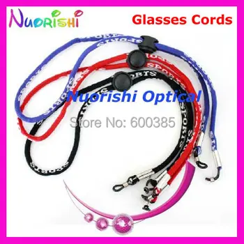 50pcs L651 sporto akiniai virvėmis 5 spalvų variantų akiniai, akiniai string grandines, virves Nemokamas Pristatymas